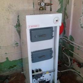 Монтаж котла и радиаторов