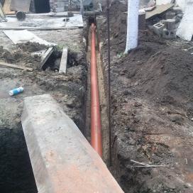 Монтаж системы канализации и выгребной ямы в Днепропетровске