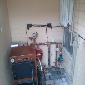 Монтаж твердотопливного котла (Днепропетровск)